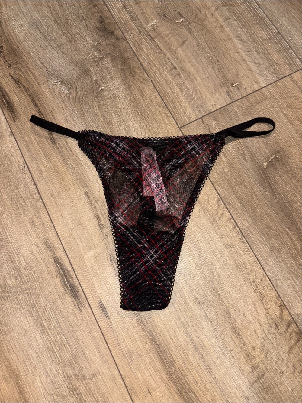 Victoria’s Secret Shimmer Mesh Thong Panty